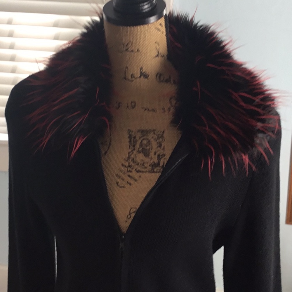 Cute and original designer zip up sweater jacket
